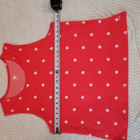 DSG Red Stars Tank Top Size 2X - Picture 6 of 9